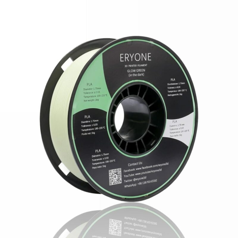 pla special eryone glow green evolt portugal espana filamento impressao 3d