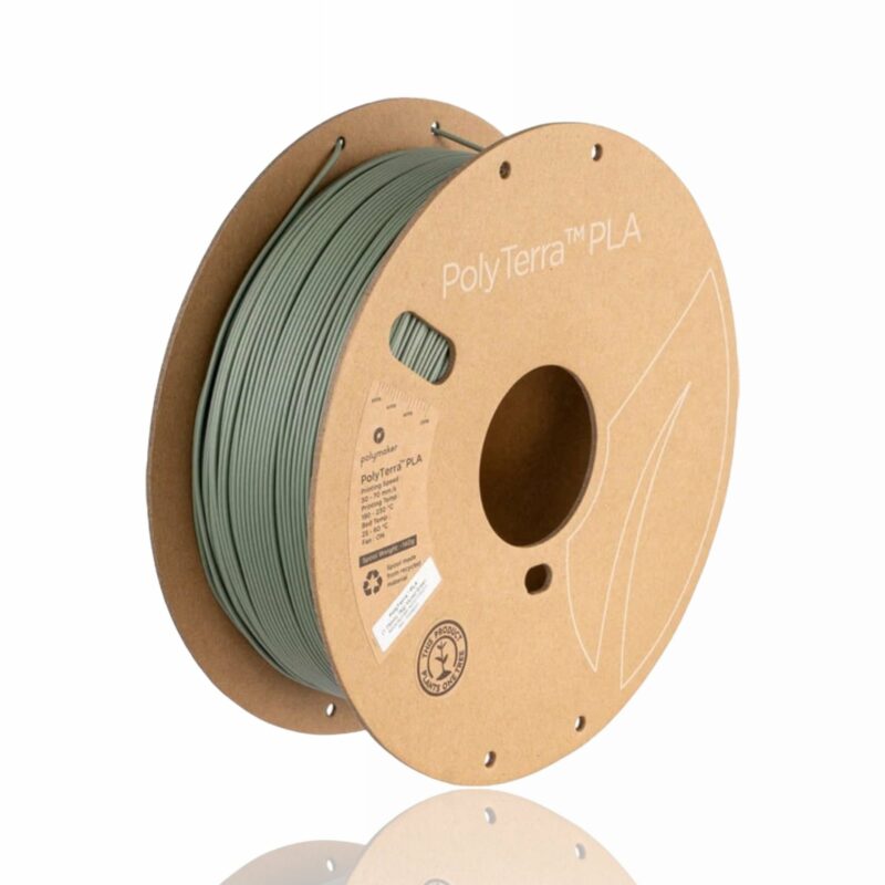 PolyLite PLA 1kg Muted green evolt portugal espana filamento impressao 3d