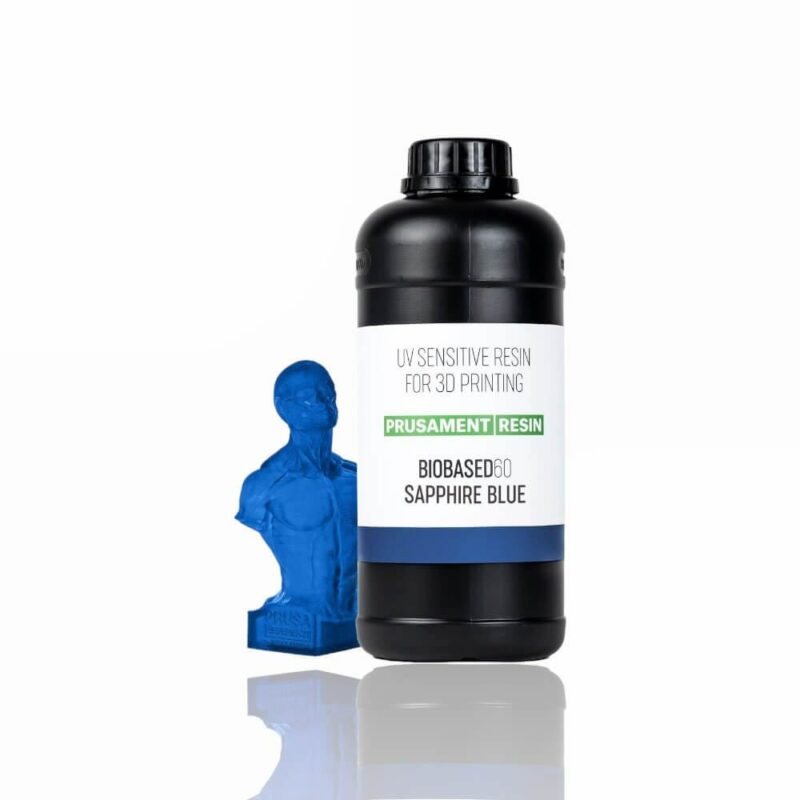 Prusament Resin BioBased60 Sapphire Blue 1kg Portugal Espana Evolt Impressao 3D