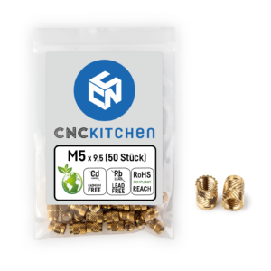 Threaded inserts – M5 standard 50 pcs – CNC Kitchen