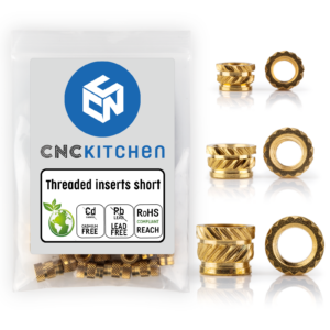 Threaded inserts – set short 200 pcs – CNC Kitchen