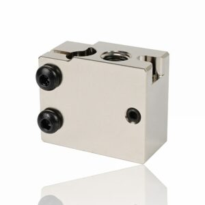 Heat Block Volcano PT100 Clone Cobre Niquelado (Heatblock bloco de aquecimento compatível com E3D Volcano clone) – AIMSOAR
