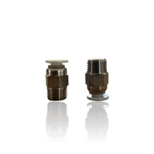 PC4-M10 Conector União Pneumática para tubo PTFE Quick Push-In (Marca Capricorn) – Captubes