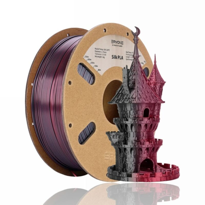 pla dual color black red evolt portugal espana filamento impressao 3d