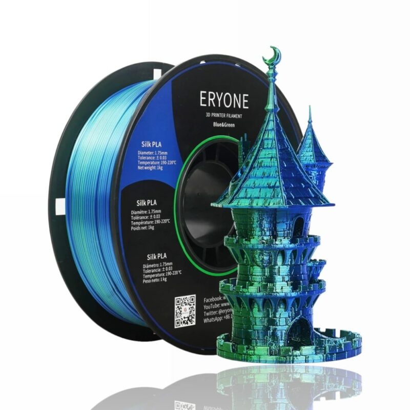 pla dual color blue green evolt portugal espana filamento impressao 3d
