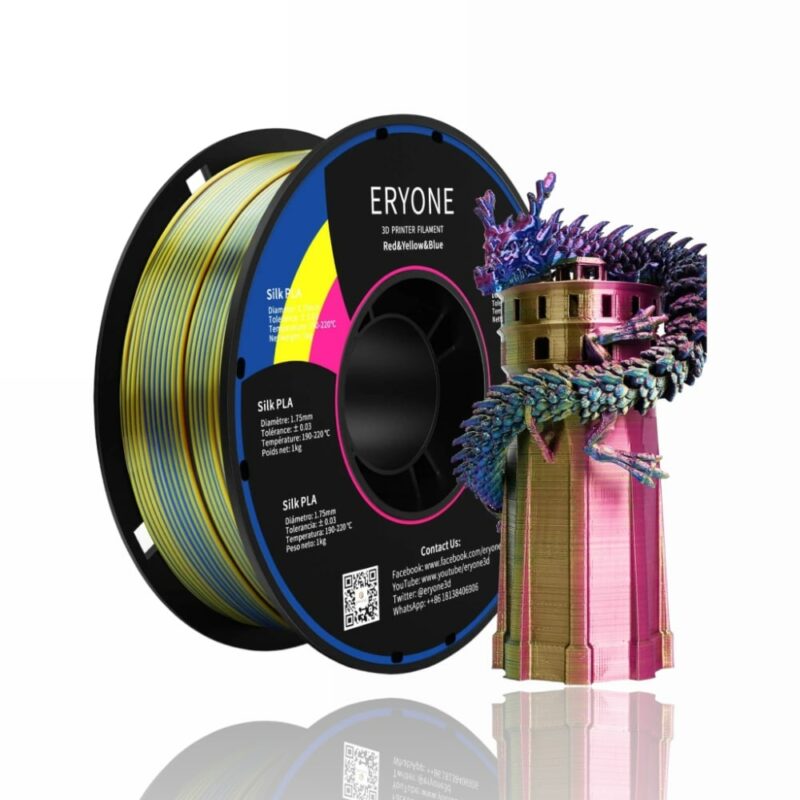 pla tricolor red yellow blue eryone evolt portugal espana filamento impressao 3d