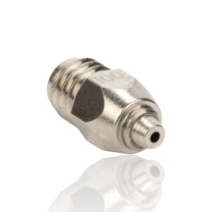 1.0mm CHT BiMetal Coated Nozzle M6×1×5×13 MK8 Revestimento de Níquel – Bondtech