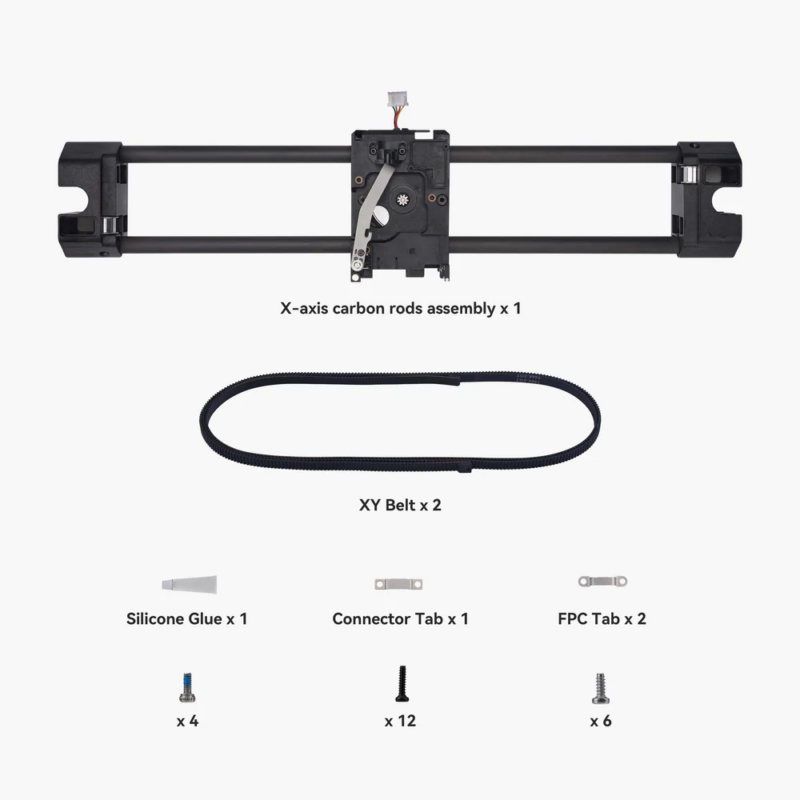 X Axis Carbon Rods Assembly 3 Portugal Espana Evolt Impressão 3D