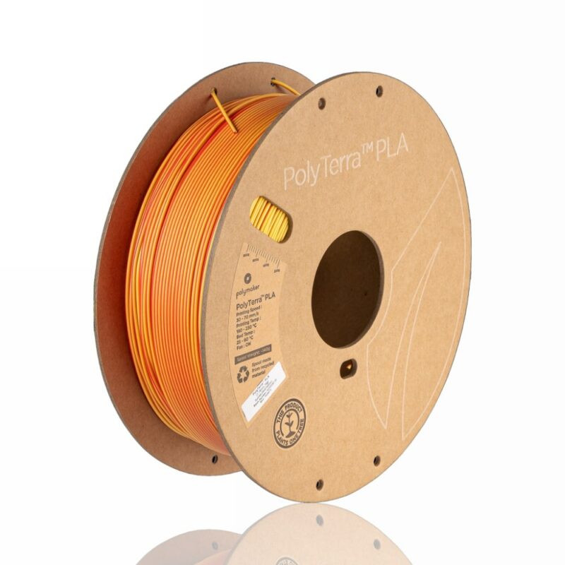 PolyTerra Dual PLA 1.75mm 1kg Sunrise Yellow evolt portugal espana filamento impressao 3d