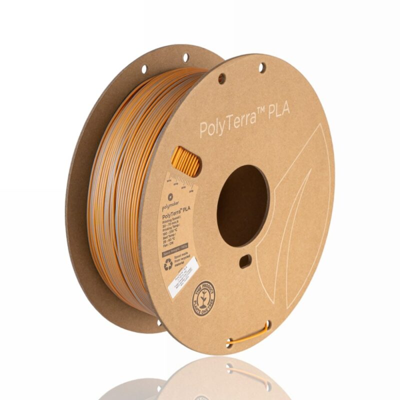 PolyTerra Dual PLA 1.75mm 1kg Foggy Orange (Grey-Orange) evolt portugal espana filamento impressao 3d