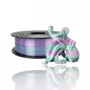 PLA Silk 10m (Amostra)  Rainbow Aurora – Azurefilm