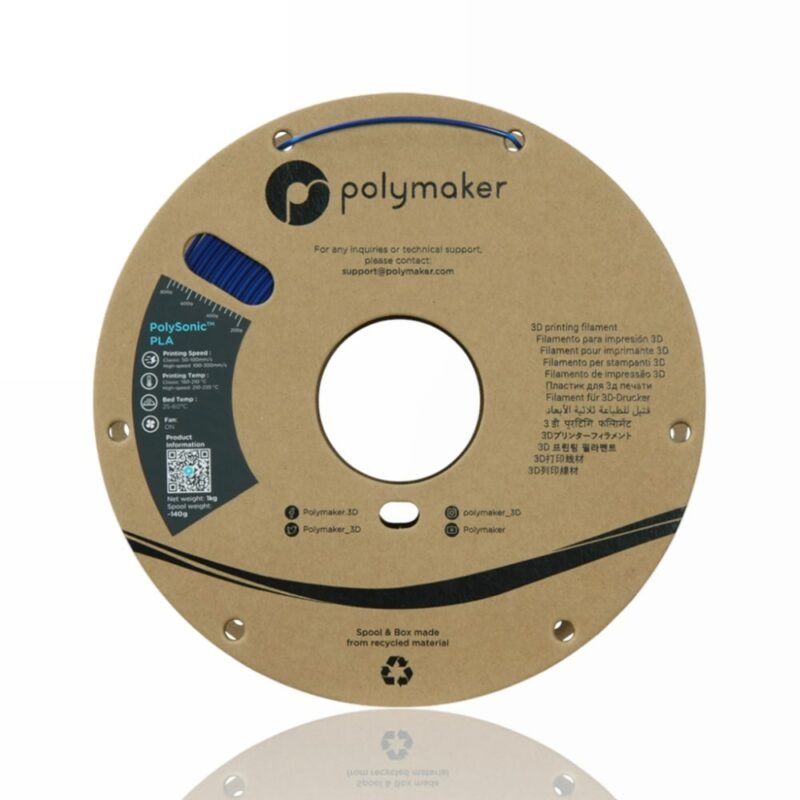 polymaker pla polysonic blue evolt portugal espana filamento impressao 3d