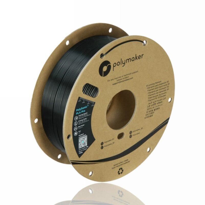 polymaker pla pro polysonic black evolt portugal espana filamento impressao 3d