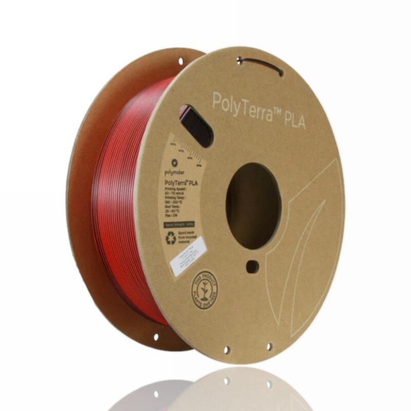 polymaker polyterra pla dual shadow red black red evolt portugal espana filamento impressao 3d