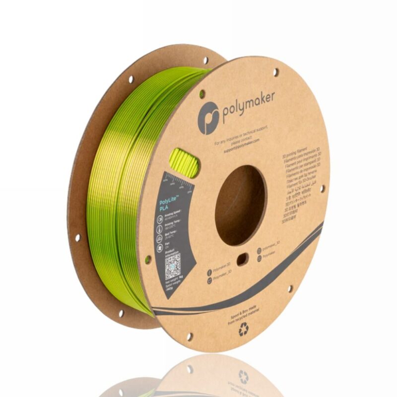 PolyLite Dual Silk PLA 1.75mm 1kg aubergine Silk evolt portugal espana filamento impressao 3d