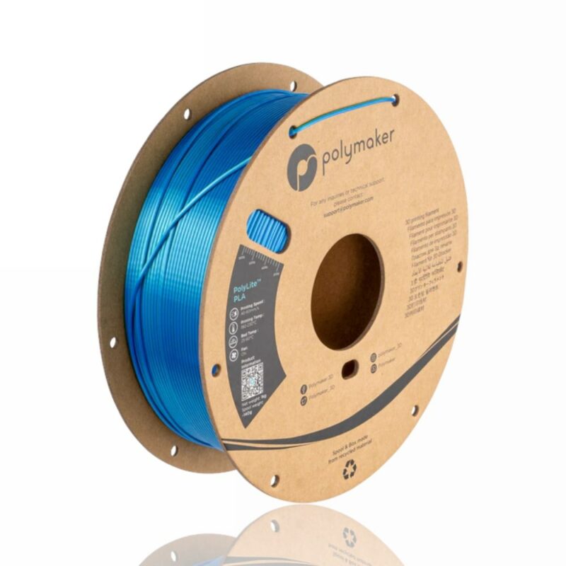 PolyLite Dual Silk PLA 1.75mm 1kg caribbean Silk evolt portugal espana filamento impressao 3d