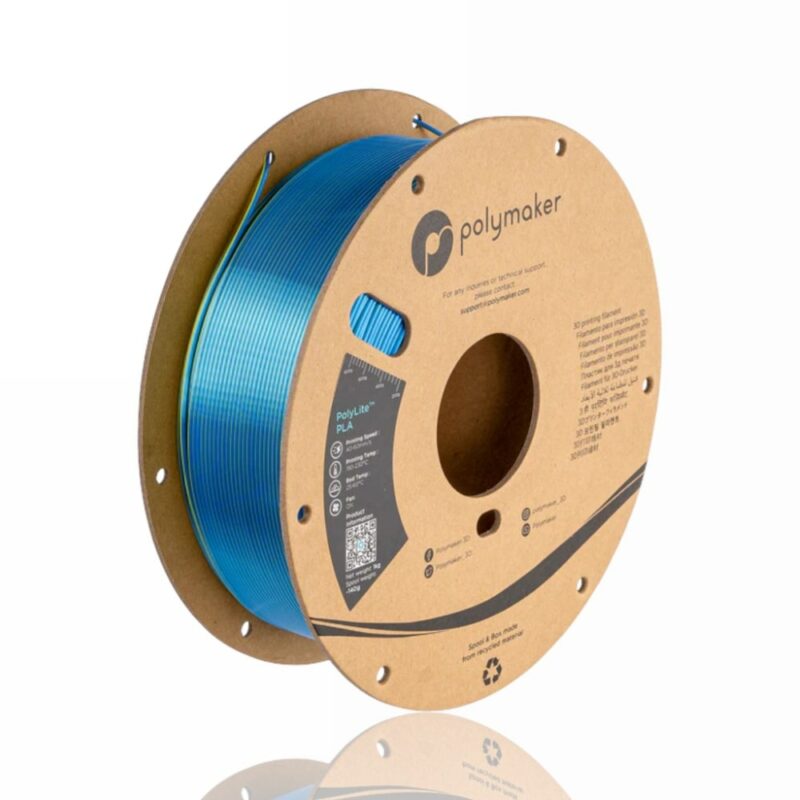 PolyLite Dual Silk PLA 1.75mm 1kg chameleon Silk evolt portugal espana filamento impressao 3d