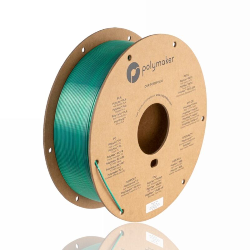 PolyLite Dual Silk PLA 1.75mm 1kg Jadeite Silk evolt portugal espana filamento impressao 3d