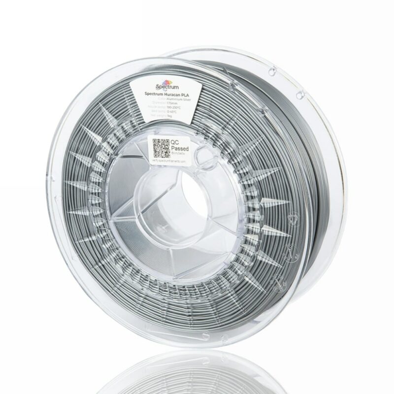 huracan pla aluminium silver evolt portugal espana filamento impressao 3d