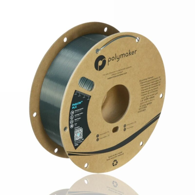 pla polylite Silk gunmetal grey evolt portugal espana filamento impressao 3d