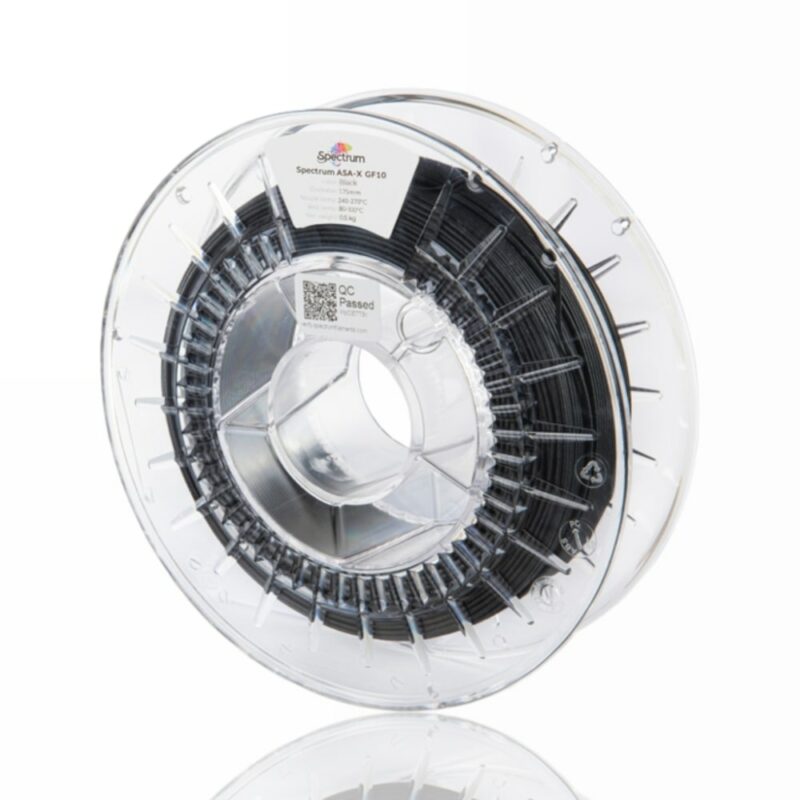 Filament Spectrum ASA-X-GF10 black 0-5kg evolt portugal espana filamento impressao 3d