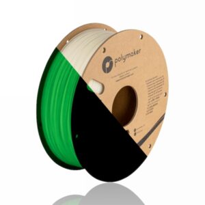 PLA PolyLite 1kg Glow In The Dark (Brilha no escuro) Green – Polymaker – LINHA ANTIGA (Consultar Descrição)