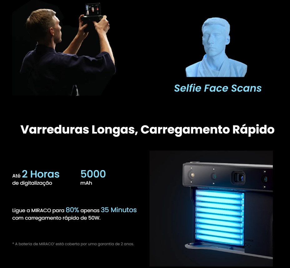 miraco scan revopoint evolt impress&atilde;o 3d print