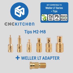 Conjunto Soldering Tips SET compatible with Weller LT – CNC Kitchen