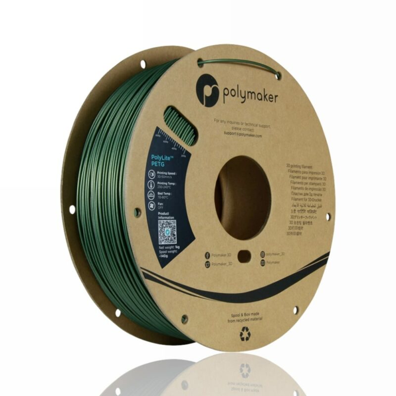 polymaker polylite petg dark green evolt portugal espana filamento impressao 3d