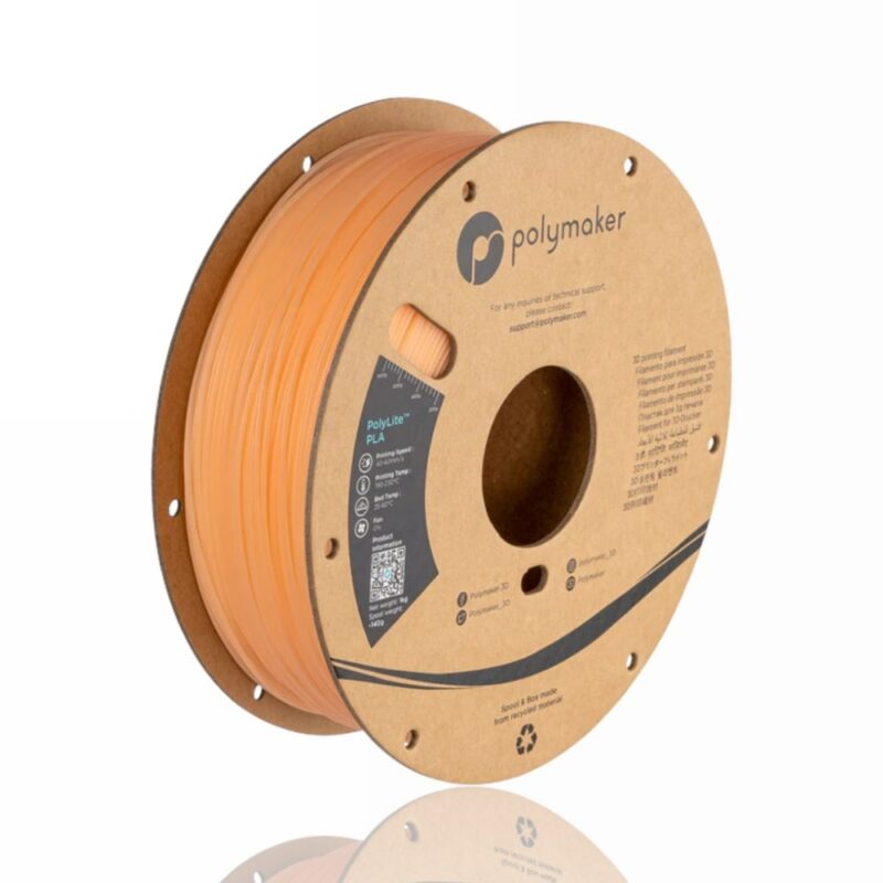 PolyLite UV Changing PLA Natural to Orange evolt portugal espana filamento impressao 3d