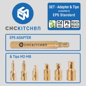 Conjunto Soldering Tips SET Adapter EP5 (+ Tips ONLY Set) – CNC Kitchen