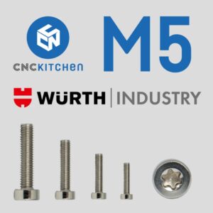 25 Parafusos TORX Stainless Steel M5x10 (AISI 304 TX20 Low Head Screw) – CNC Kitchen
