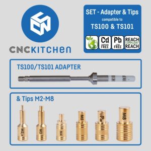 Conjunto Soldering Tips SET TS100 adapter (+ Tips ONLY Set) – CNC Kitchen