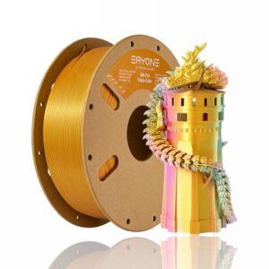 PLA Silk Tri-Color 1kg (Jewel Green + Orange Red + Gold) – ERYONE