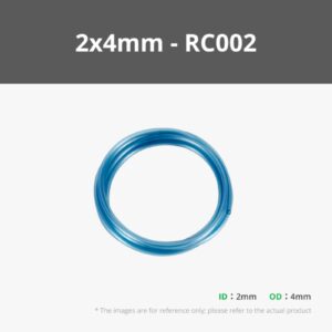 Silicone Tube Translucent Blue (1pc – 2x4mm) – Bambu Lab