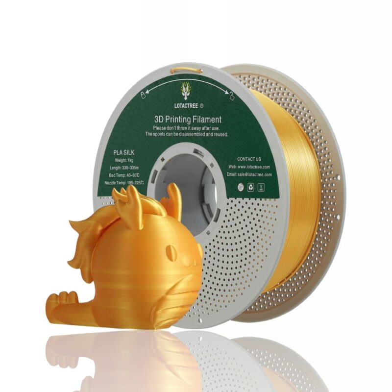pla silk gold lotactree evolt portugal espana filamento impressao 3d