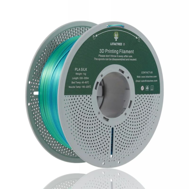 pla tricolor sky blue lotactree evolt portugal espana filamento impressao 3d