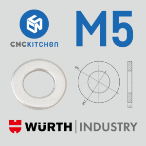 100 Anilhas M5 Standard Washers – CNC Kitchen
