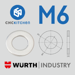 50 Anilhas M6 Standard Washers – CNC Kitchen