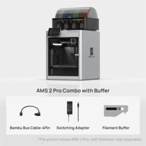 Bambu Lab X1 Carbon AMS 2 Pro Combo With Buffer – Impressora 3D