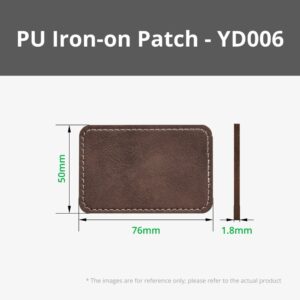Bambu 3D Rectangular PU Iron-on Patch – Rustic to Gold (10 pcs) – Bambu Lab