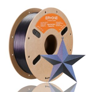 PLA Triple Color Burnt Titanium 1kg Black, Rose Red and Purple Blue – ERYONE