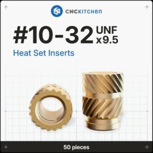 Heat Set Insert 10-32 UNFx9.5mm (50pcs) – CNC Kitchen