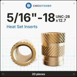 Heat Set Insert 5/16″-18×12.7 (20pcs) – CNC Kitchen