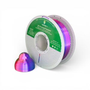 PLA SILK (Tri Color) 1kg RoseRed+DarkBlue+Green – Lotactree