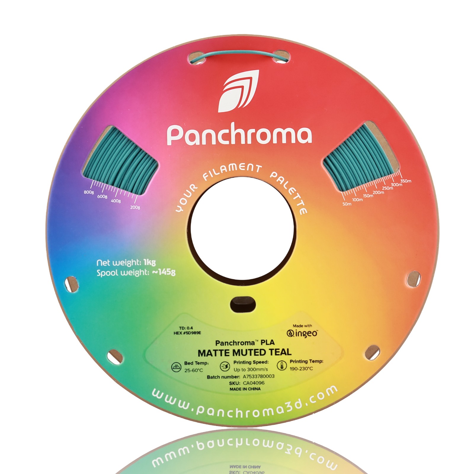 Panchroma PLA Matte Muted 1Kg Teal - Polymaker