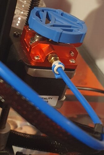 KIT Completo Tubo PTFE Azul + 4 Molas + Extrusor Creality de Metal Vermelho (Extruder compatível com bowden CR10S-PRO, MAX, CR-10, Ender ) - AIMSOAR photo review