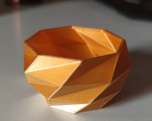 PLA Silk 50g (Amostra)  Flame Orange - Azurefilm photo review