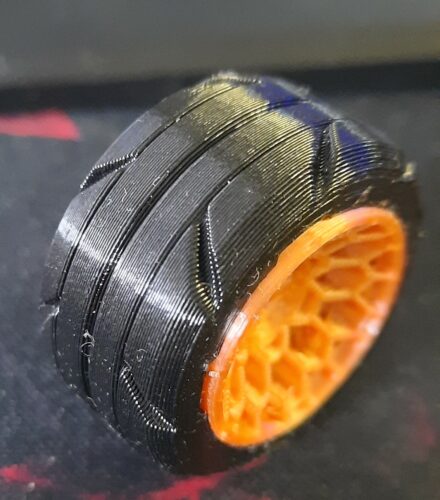 TPU 50g (Amostra) Flexible Filament Hardness 98A Black - Azurefilm photo review