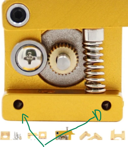 Extrusor Creality de Metal Amarelo para tubo PTFE - AIMSOAR photo review